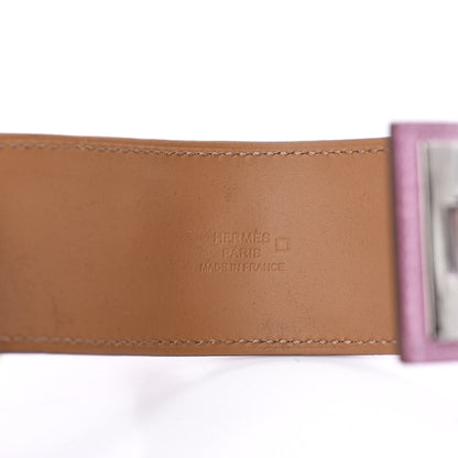 Hermes Matte Alligator Collier De Chien CDC Bracelet T2 5P Pink 3 of 6