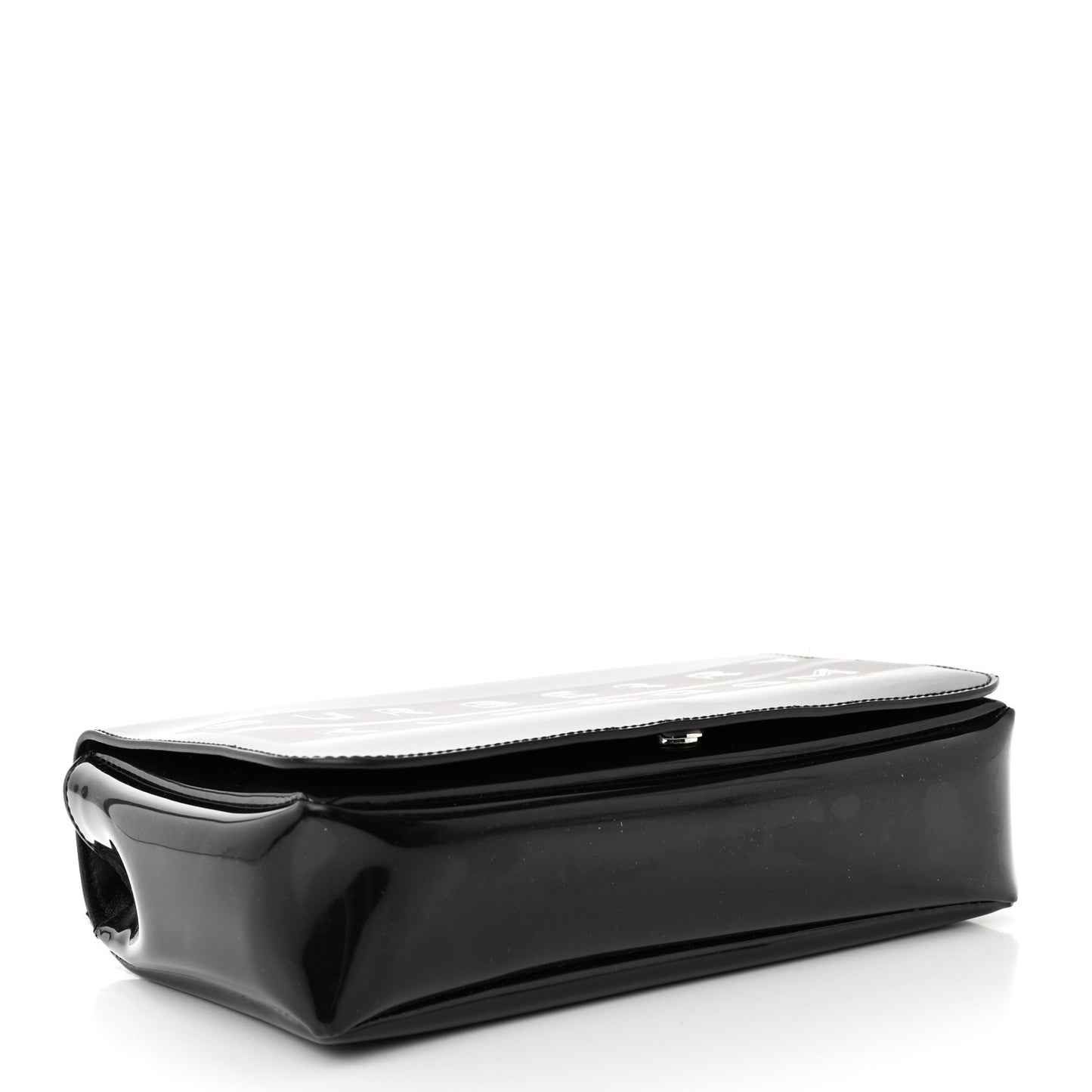 Patent Kingdom Flap Crossbody Black