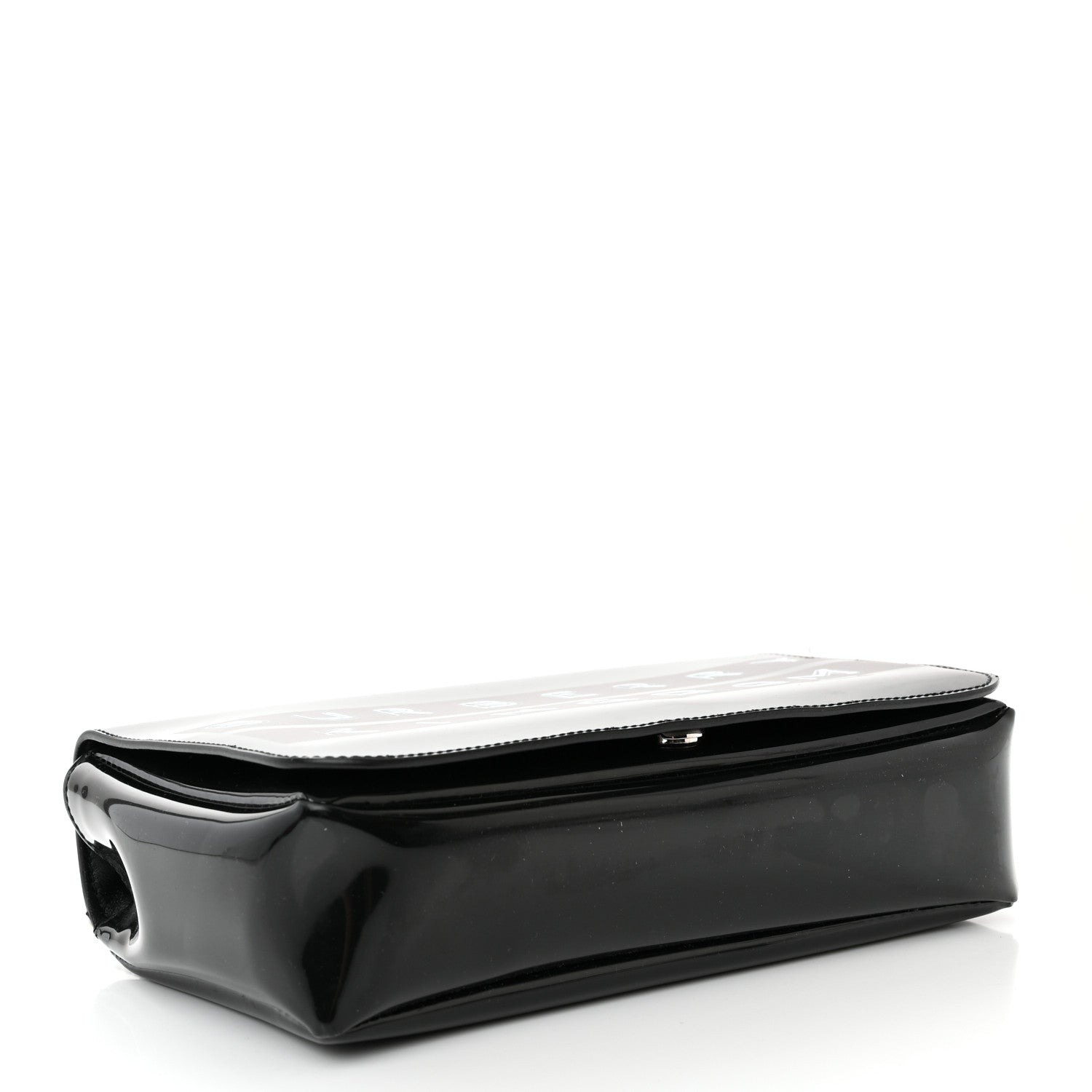 Burberry Patent Kingdom Flap Crossbody Black 4 of 12