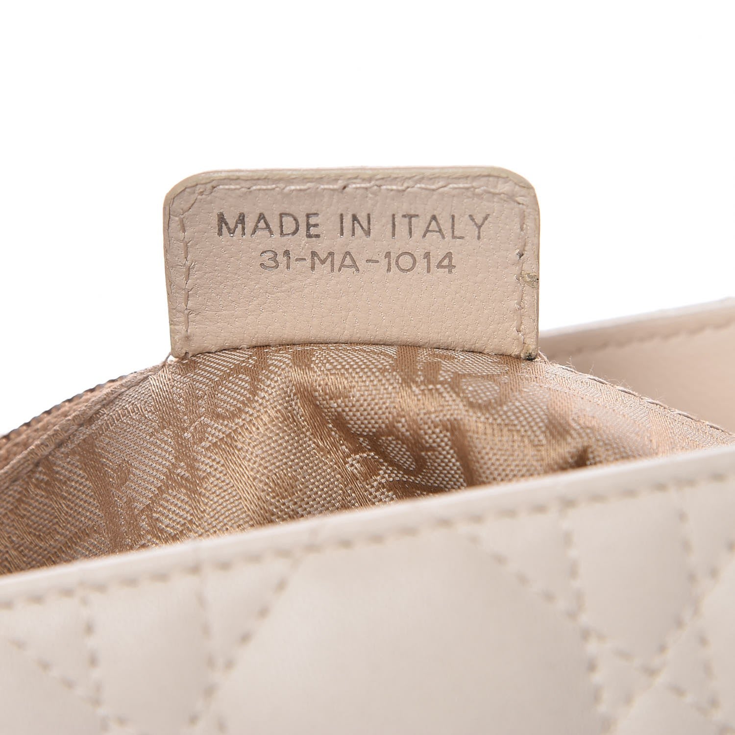 Christian Dior Lambskin Cannage Medium Lady Dior White 7 of 8
