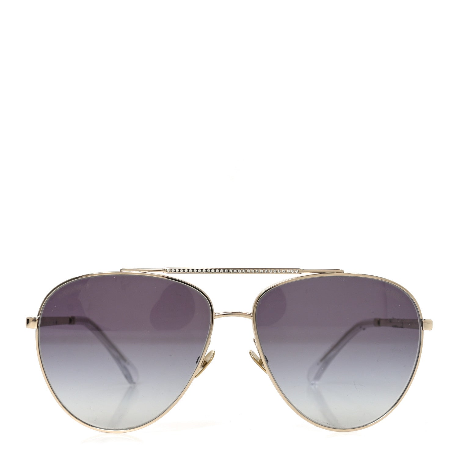 Chanel Metal Aviator Sunglasses 4279-B Gold 2 of 7