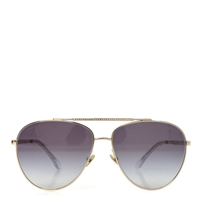Chanel Metal Aviator Sunglasses 4279-B Gold 2 of 7