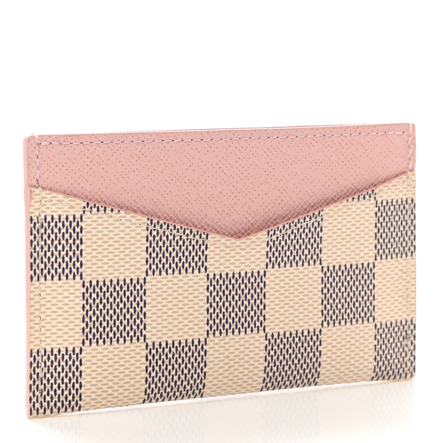 Damier Azur Daily Card Holder Rose Ballerine