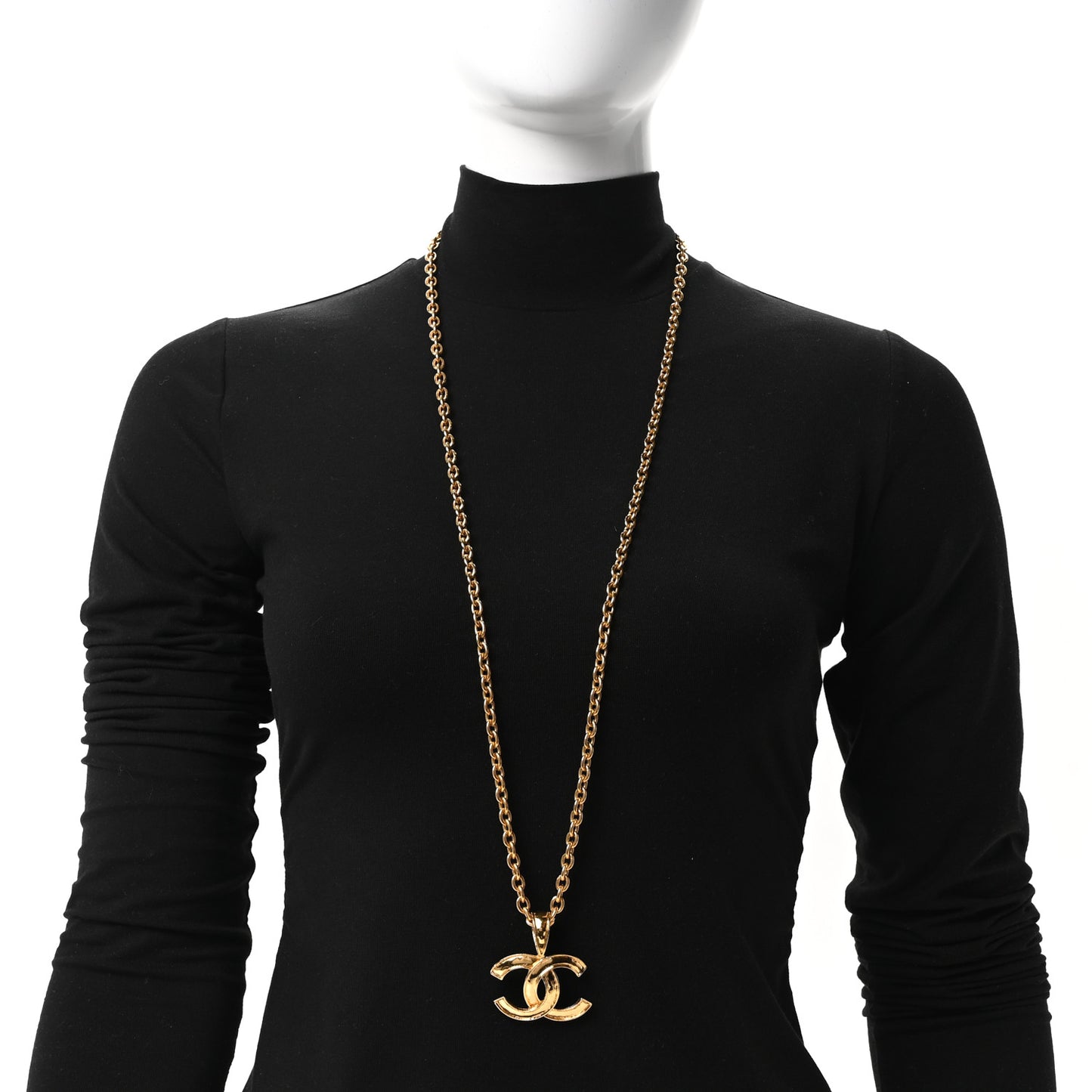 CC Pendant Necklace Gold