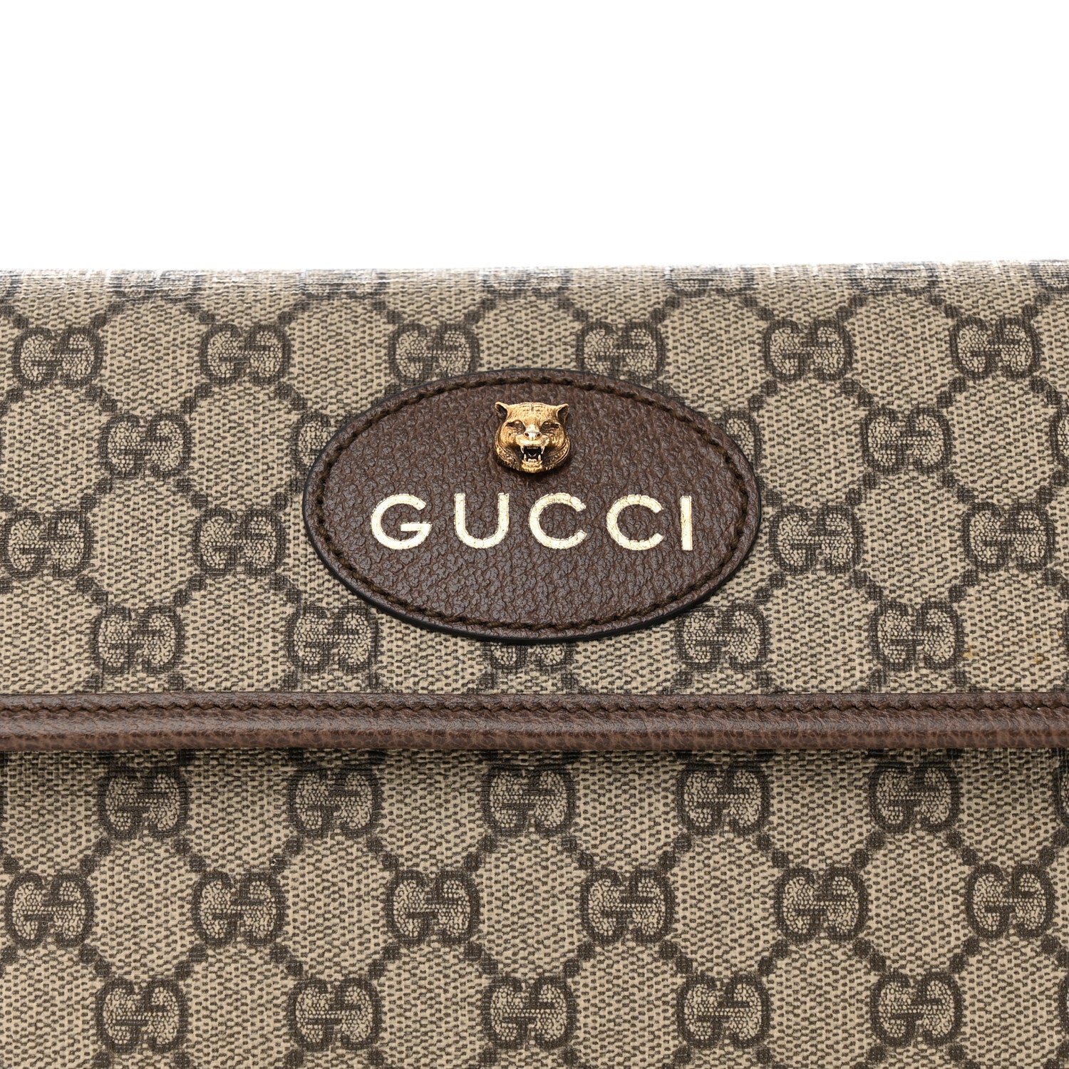 Gucci GG Supreme Monogram Neo Vintage Web Belt Bag Brown 9 of 12