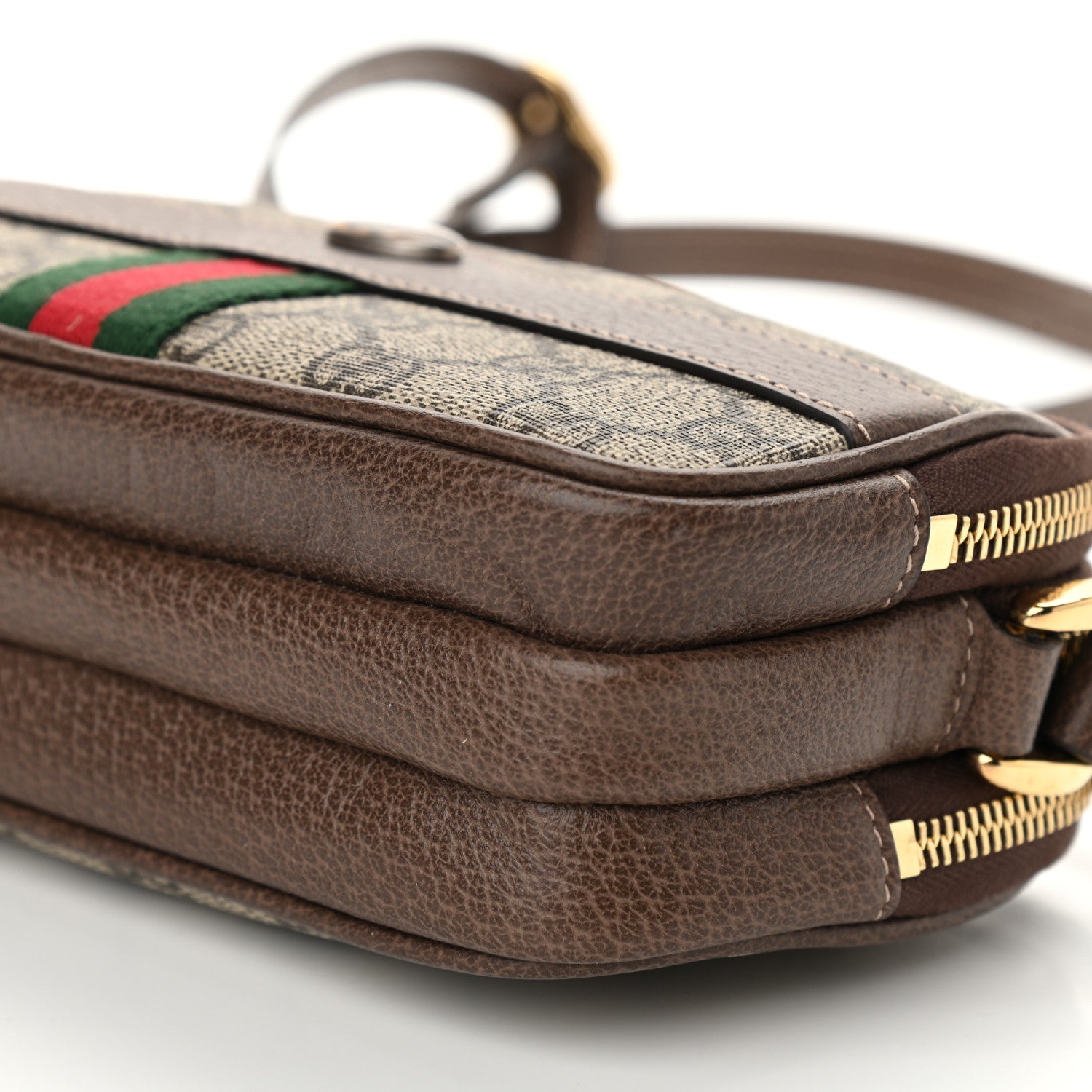 Gucci GG Supreme Monogram Web Mini Ophidia GG Bag Brown 10 of 10