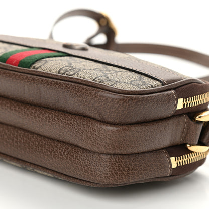 Gucci GG Supreme Monogram Web Mini Ophidia GG Bag Brown 10 of 10