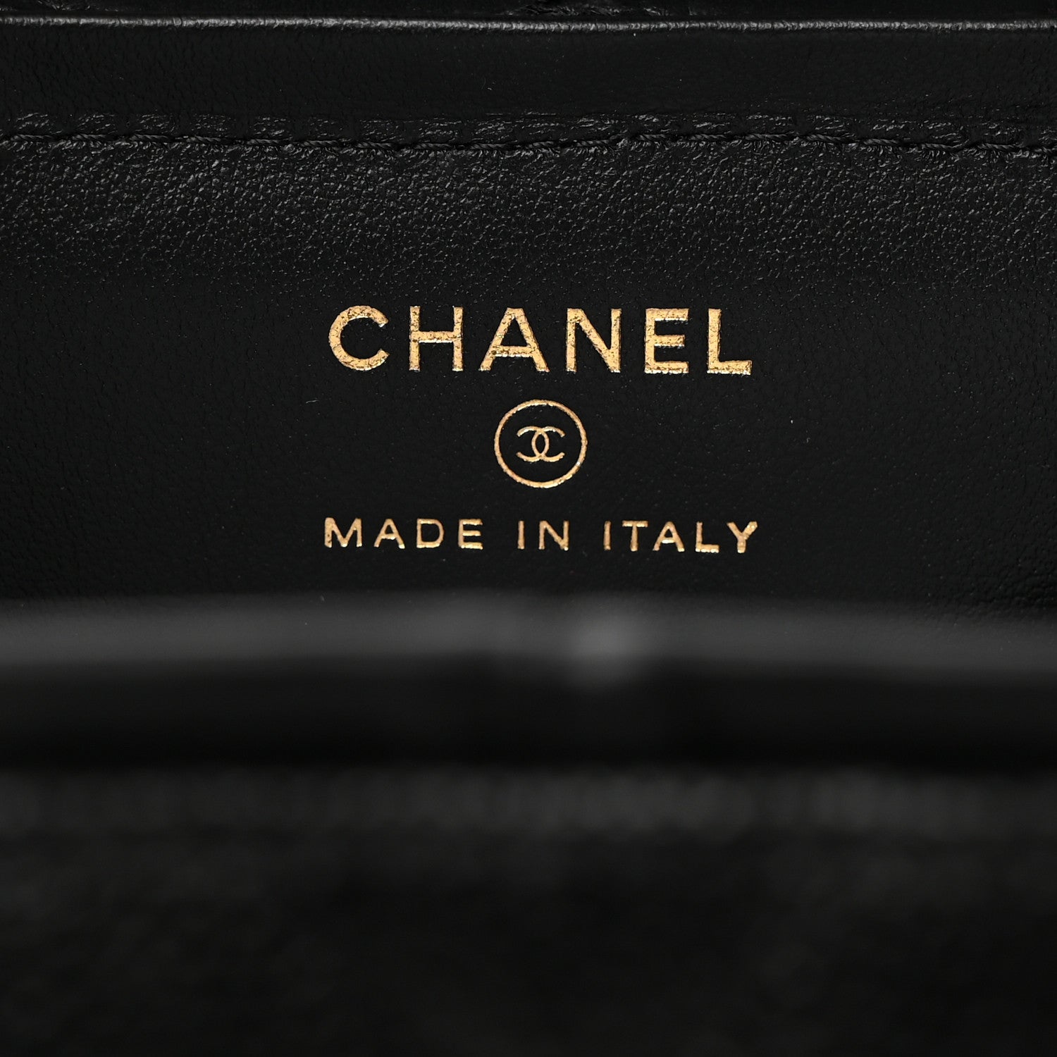Chanel Caviar Quilted Mini Vanity Wrist Case With Chain Black 6 of 7