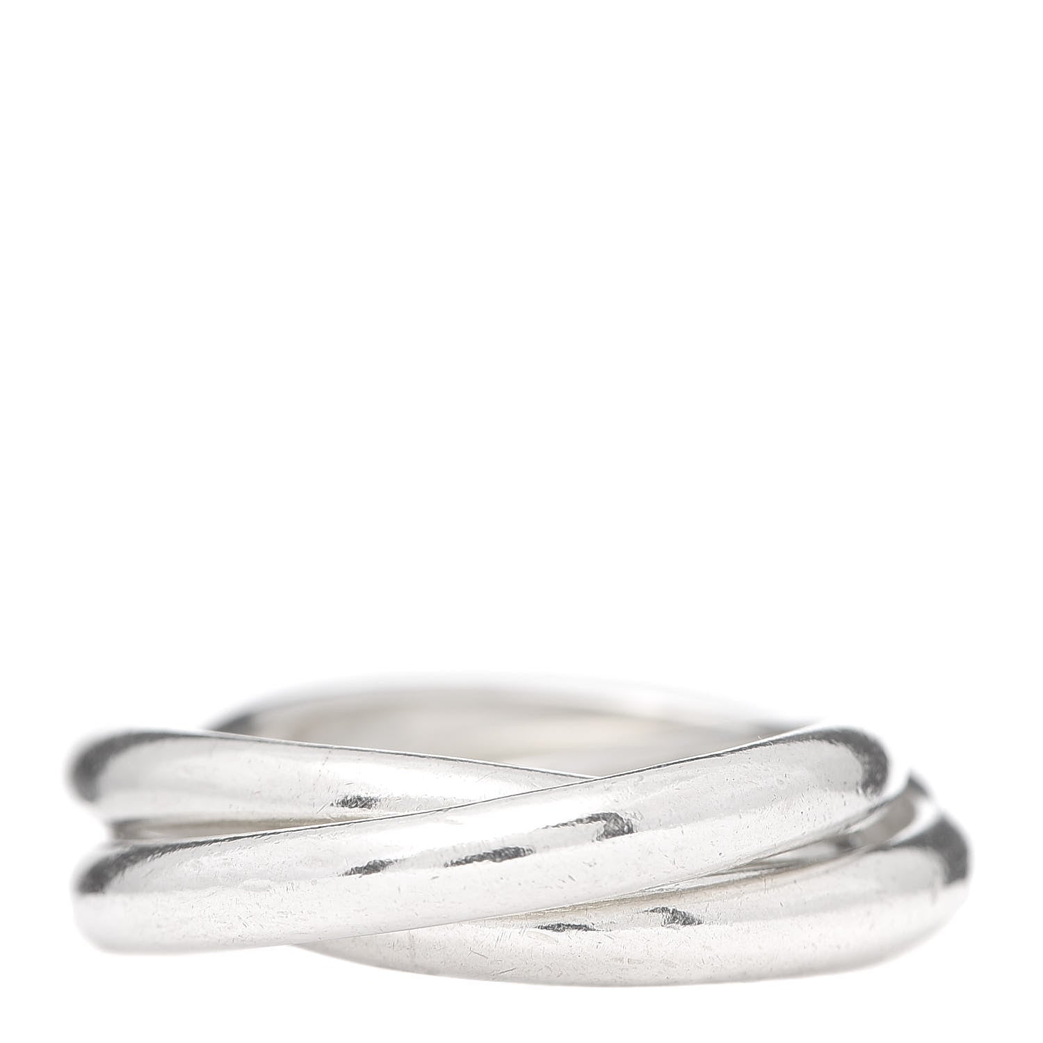Tiffany Sterling Silver Interlocking Ring 52 6 3 of 4