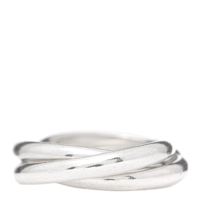 Tiffany Sterling Silver Interlocking Ring 52 6 3 of 4