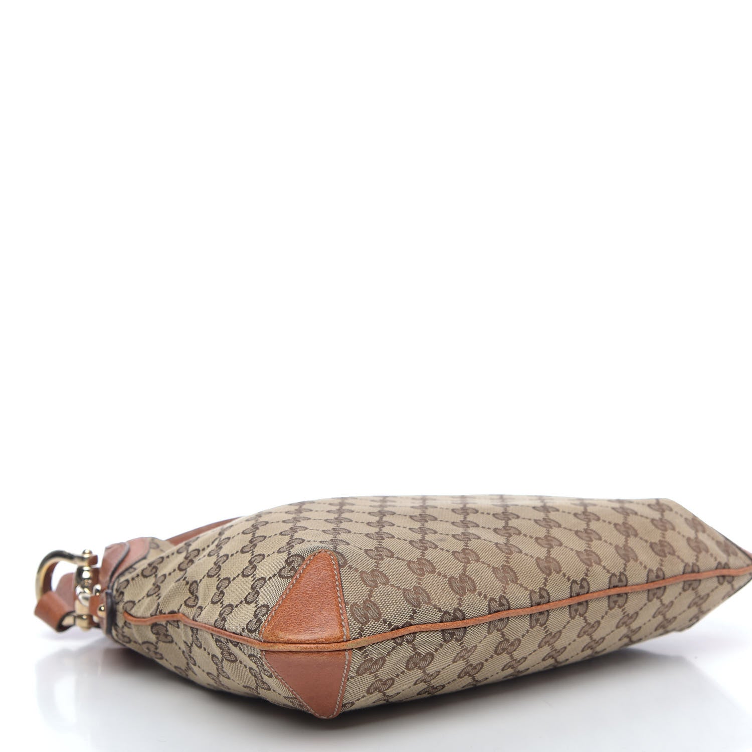 Gucci Monogram Creole Hobo Tobacco 4 of 12