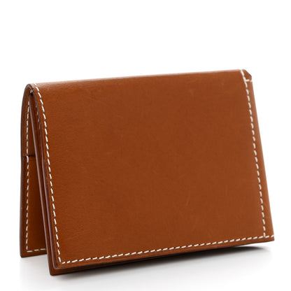 Hermes Barenia Guernesey Card Case Fauve 3 of 10