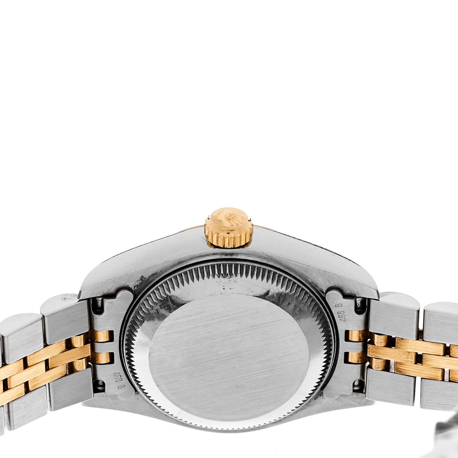 Rolex Stainless Steel 18K Yellow Gold Diamond 26mm Oyster Perpetual Datejust Watch Champagne 69173 4 of 4