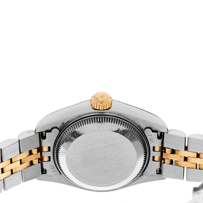 Rolex Stainless Steel 18K Yellow Gold Diamond 26mm Oyster Perpetual Datejust Watch Champagne 69173 4 of 4