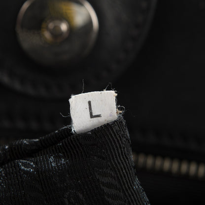 Prada City Calf Hand-Stitched Galleria Double Zip Tote Black 8 of 9