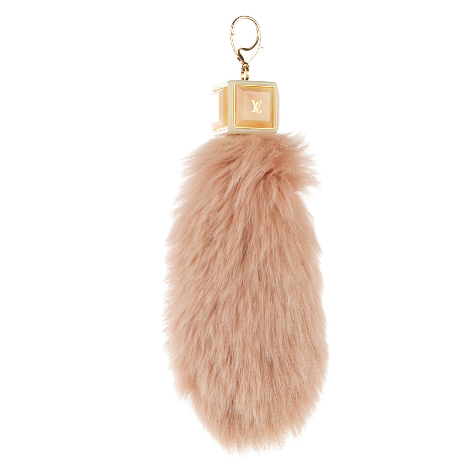 Louis Vuitton Fox Fur Foxy Key Holder Bag Charm Blush 1 of 4