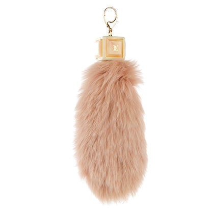 Louis Vuitton Fox Fur Foxy Key Holder Bag Charm Blush 1 of 4