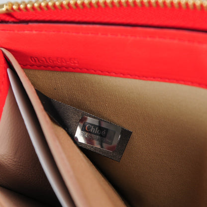 Chloe Calfskin Georgia Flap Wallet Poppy 8 of 9