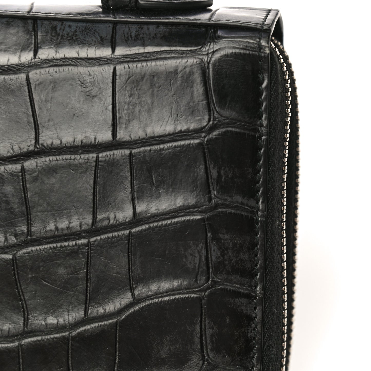 Crocodile Travel Document Case Black