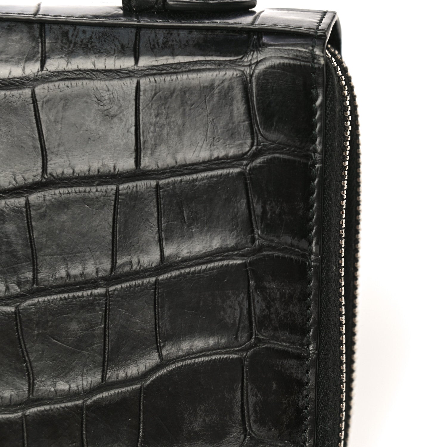 Gucci Crocodile Travel Document Case Black 20 of 21