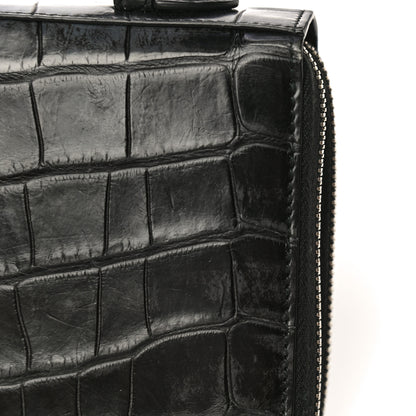 Gucci Crocodile Travel Document Case Black 20 of 21