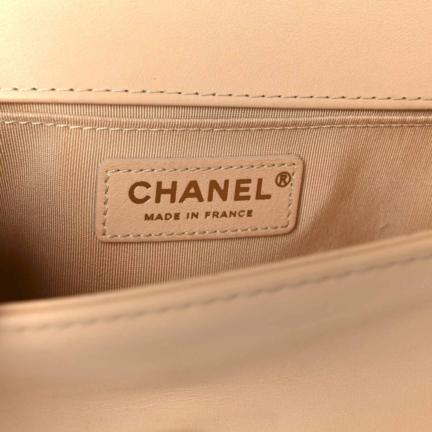 Chanel Calfskin Quilted Small Boy Top Handle Flap Beige Clair 6 of 10