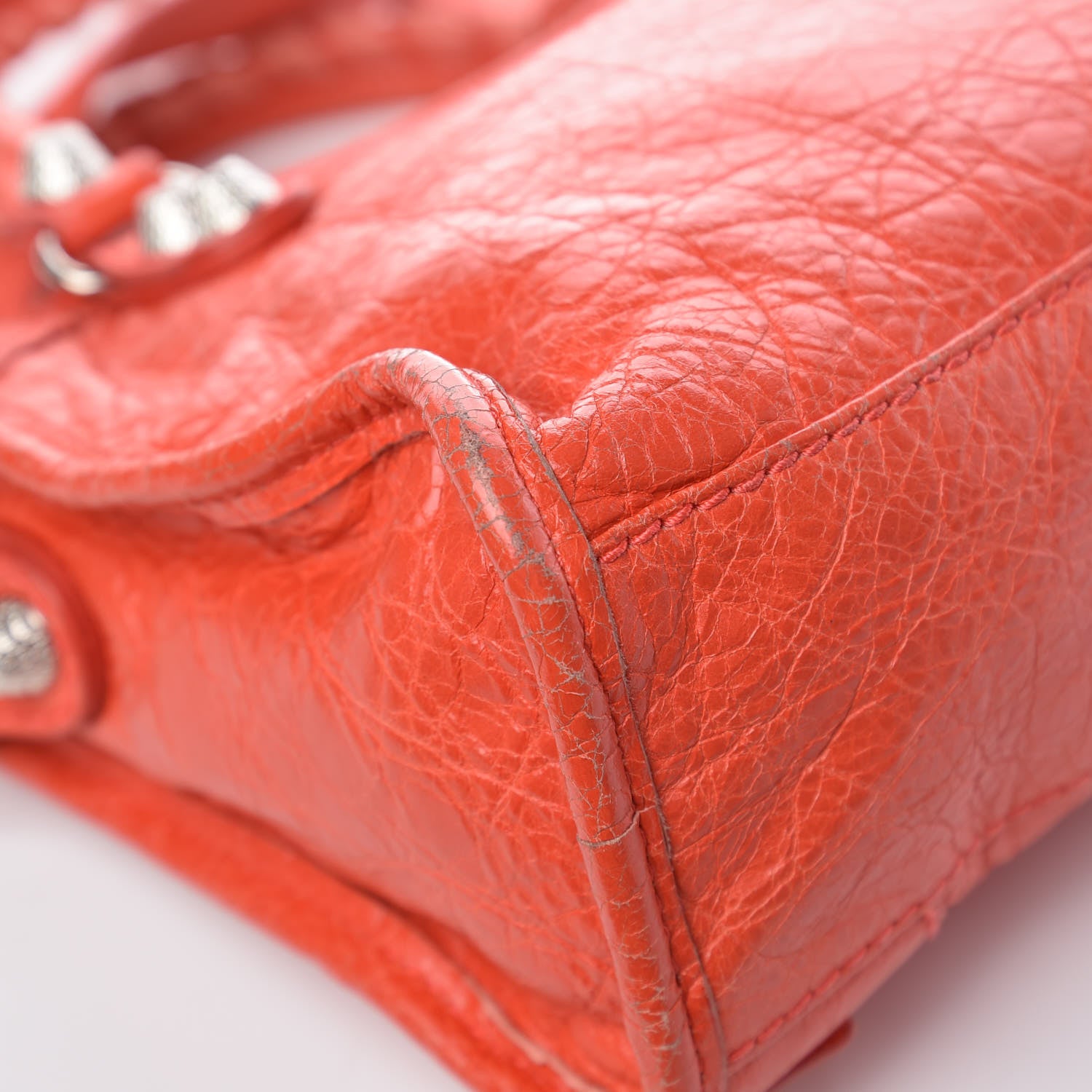 Balenciaga Agneau Giant 12 Silver Hardware Mini City Rose Corail 14 of 17