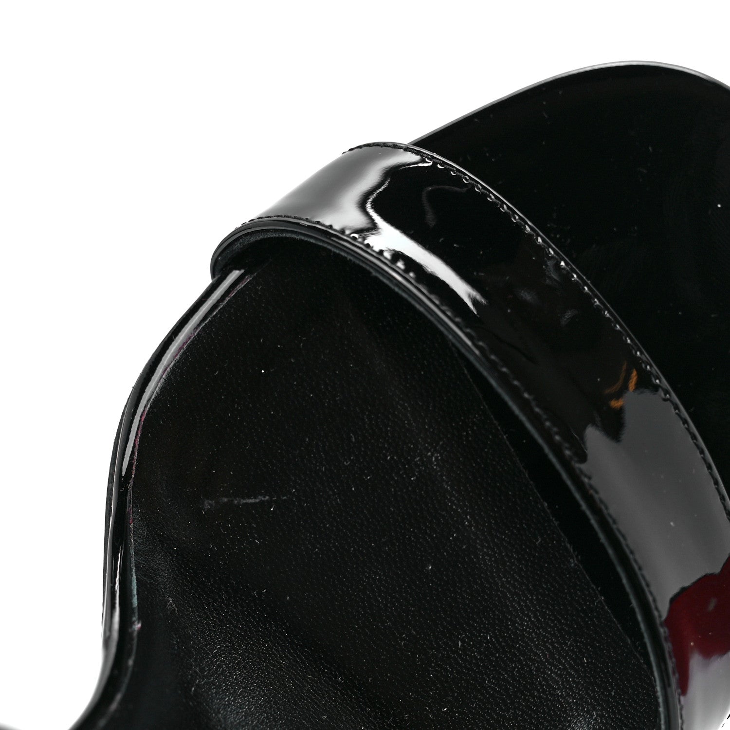 Christian Louboutin Patent Galva Lipqueen 100 Sandals 39 Black 10 of 13