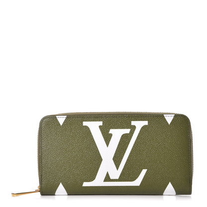 Louis Vuitton Monogram Giant Zippy Wallet Kaki White 1 of 10