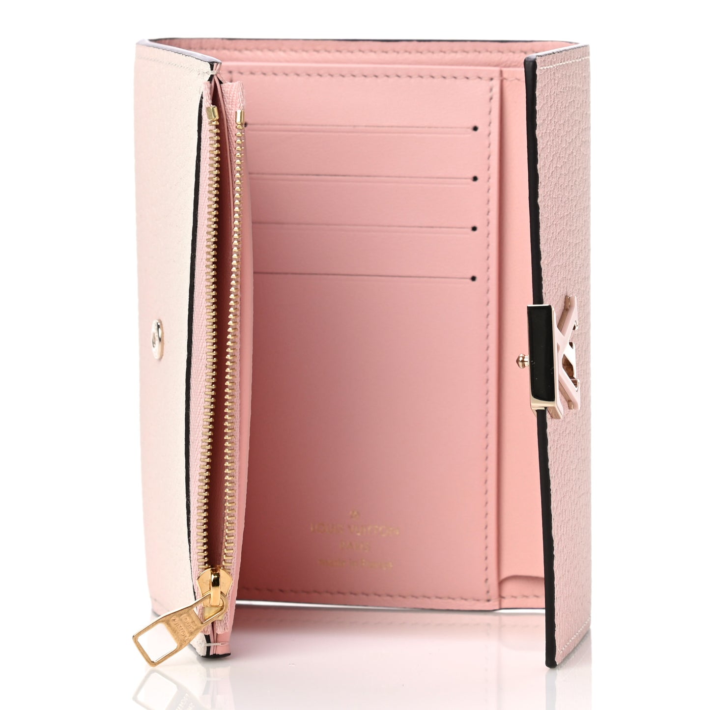 Taurillon Capucines Compact Wallet Rose