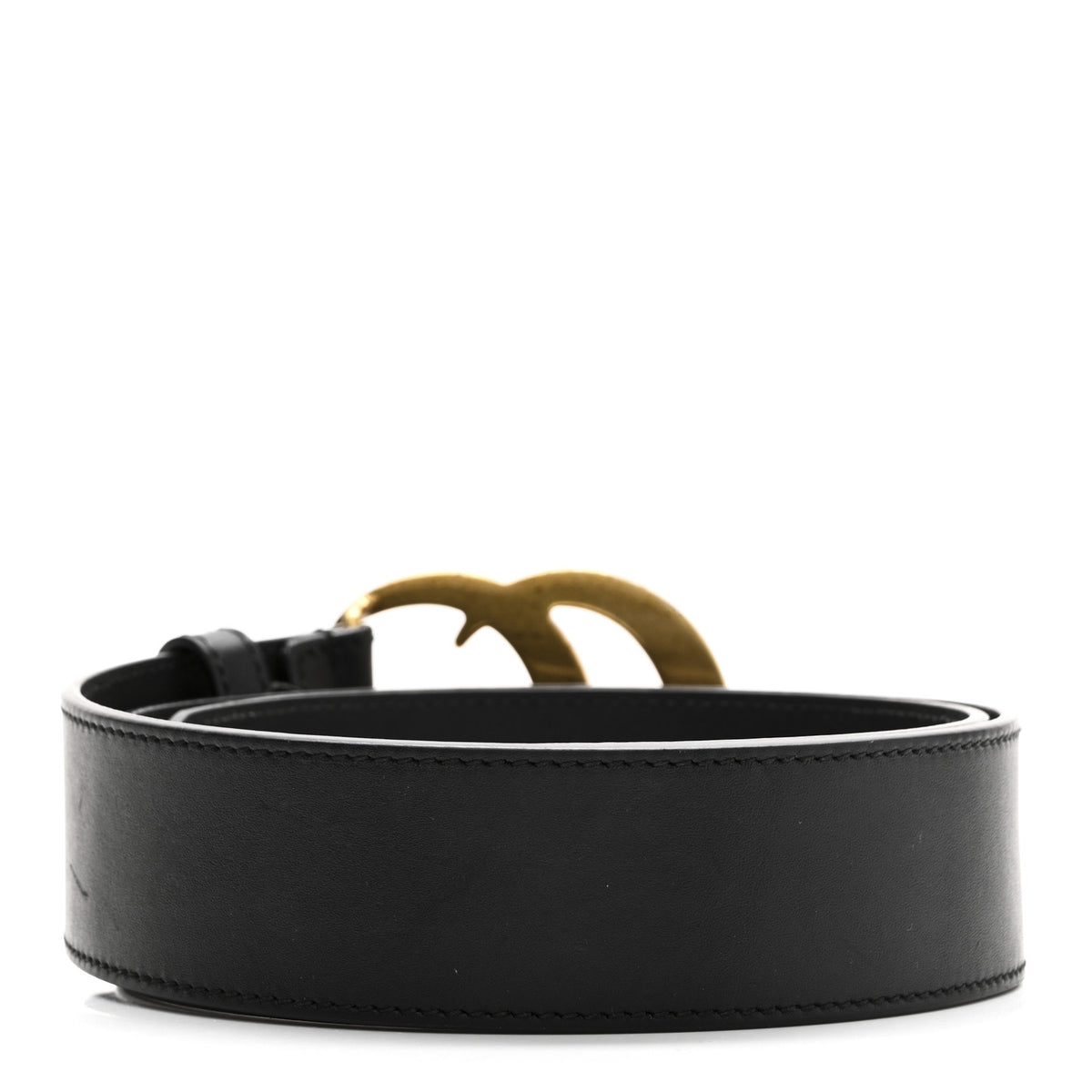 Gucci Calfskin Double G 40mm Belt 80 32 Black 1792512 