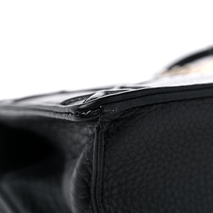 Christian Dior Grained Calfskin Small Diorama Flap Bag Black 10 of 12