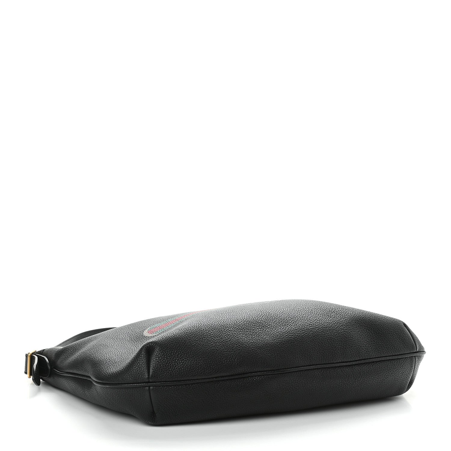 Gucci Grained Calfskin Logo Half Moon Hobo Black 4 of 9