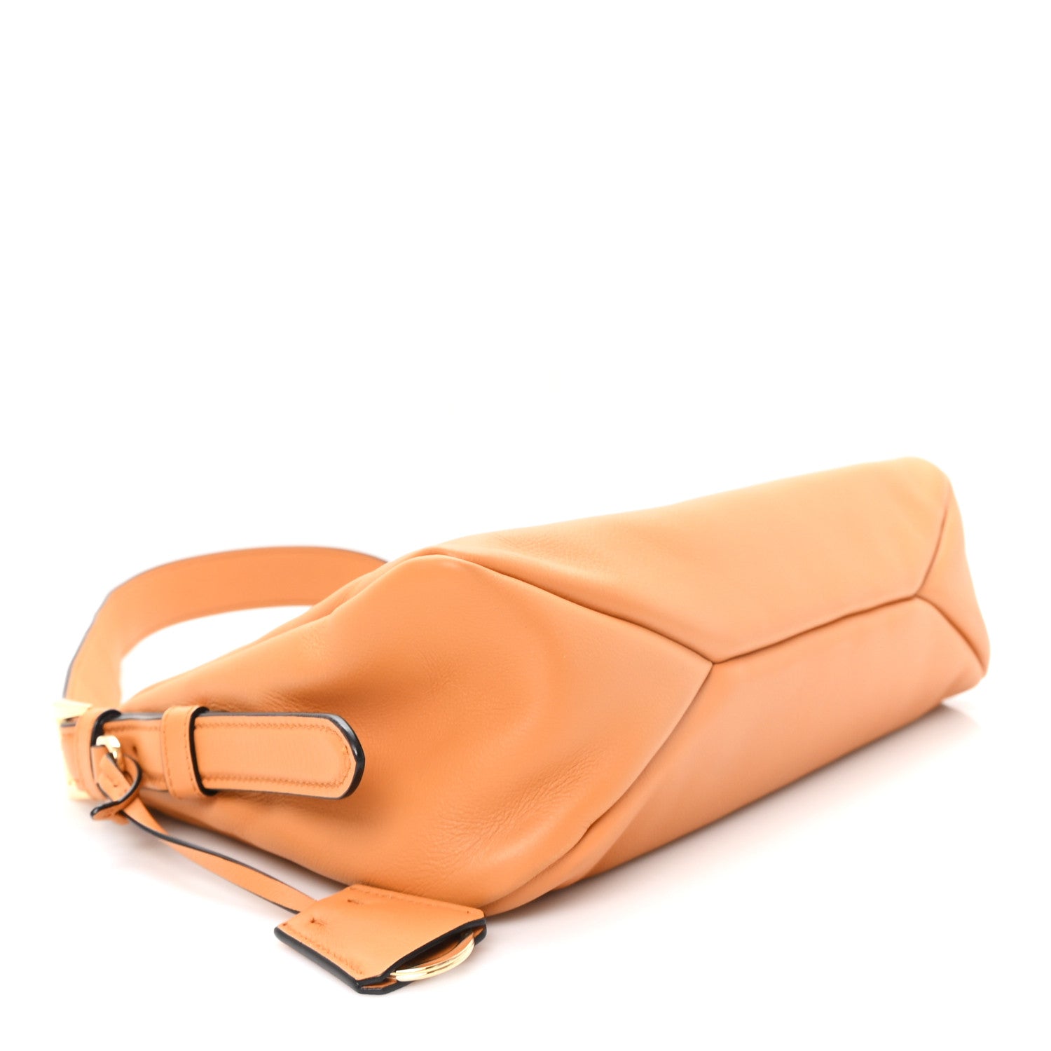 Prada Soft Calfskin Medium Aimee Shoulder Bag Caramel 4 of 9