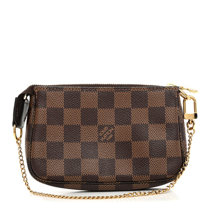 Louis Vuitton Damier Ebene Mini Pochette Accessories 1 of 8