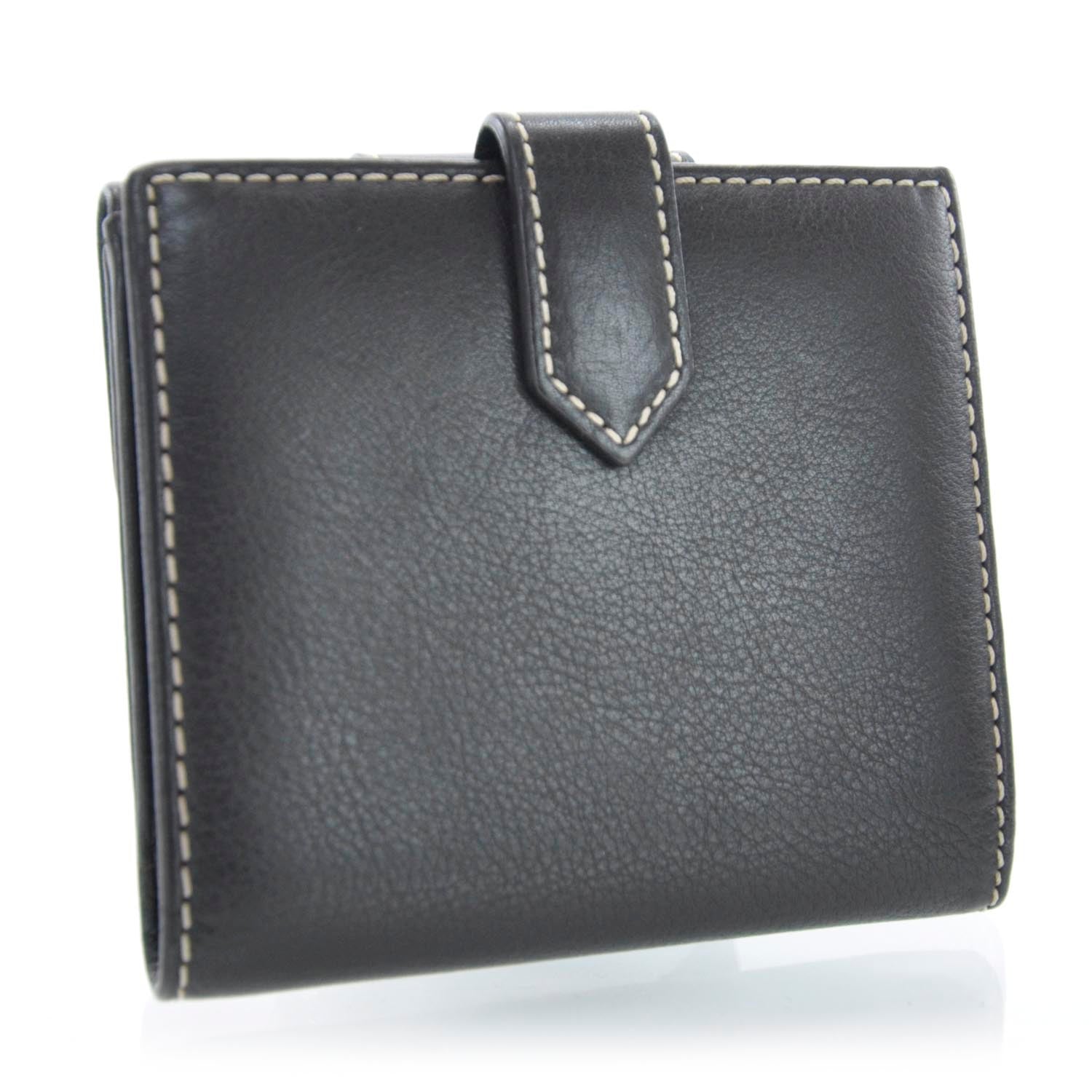 Christian Dior Leather Saint Germain Compact Wallet Brown 4 of 10