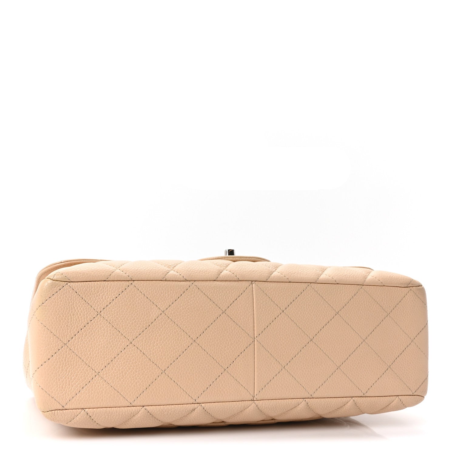 Chanel Caviar Quilted Jumbo Single Flap Beige Clair 4 of 10