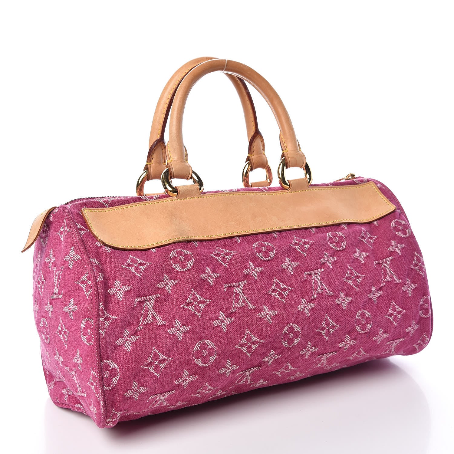 Louis Vuitton Monogram Denim Neo Speedy Fuchsia 3 of 15