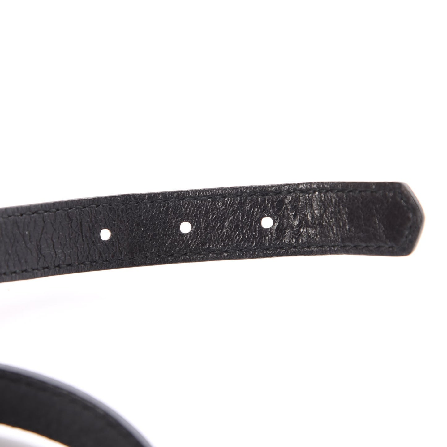Agneau Giant 12 Silver Hardware Triple Tour Bracelet S Black