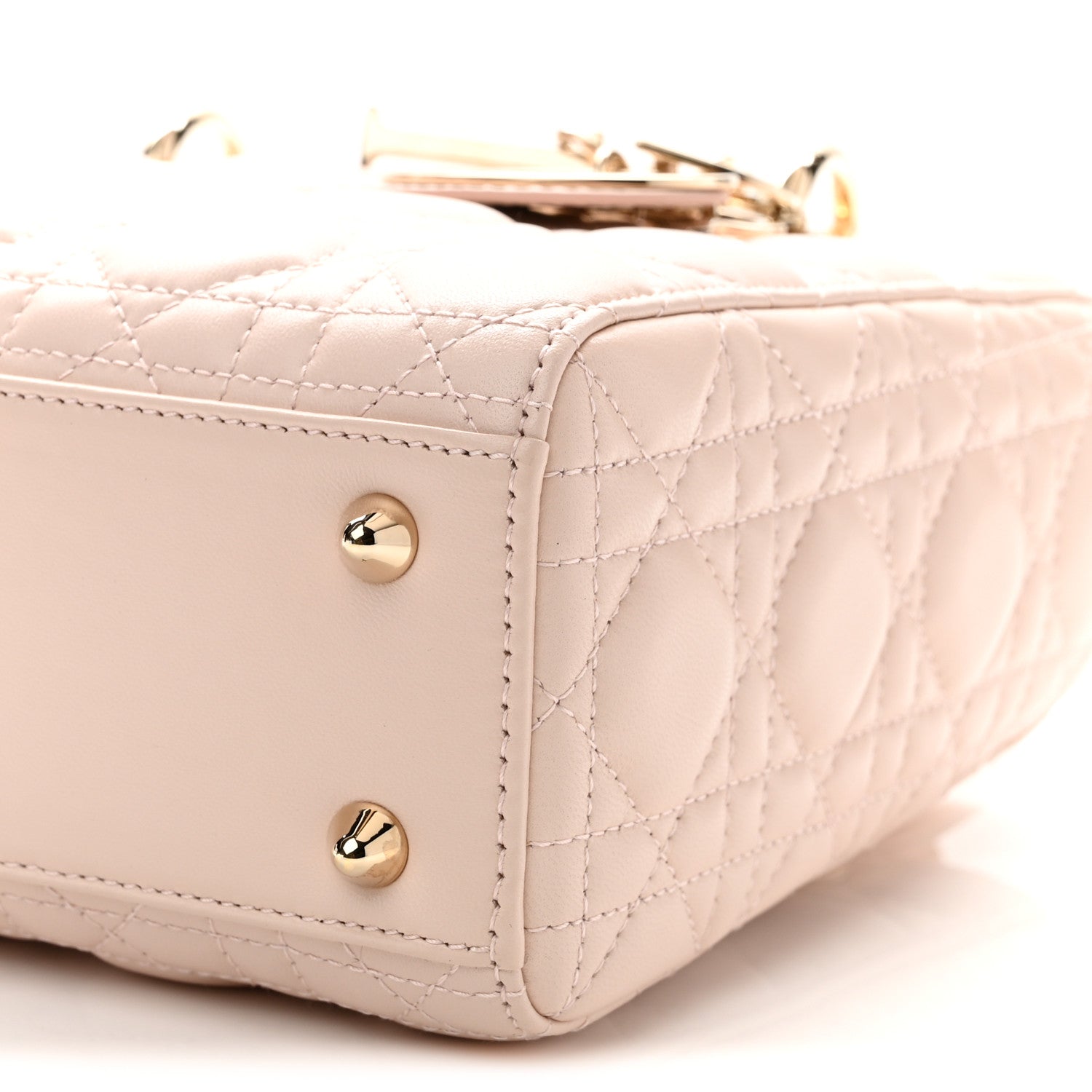 Christian Dior Lambskin Cannage Small Lucky Badges My Lady Dior Pink 9 of 10
