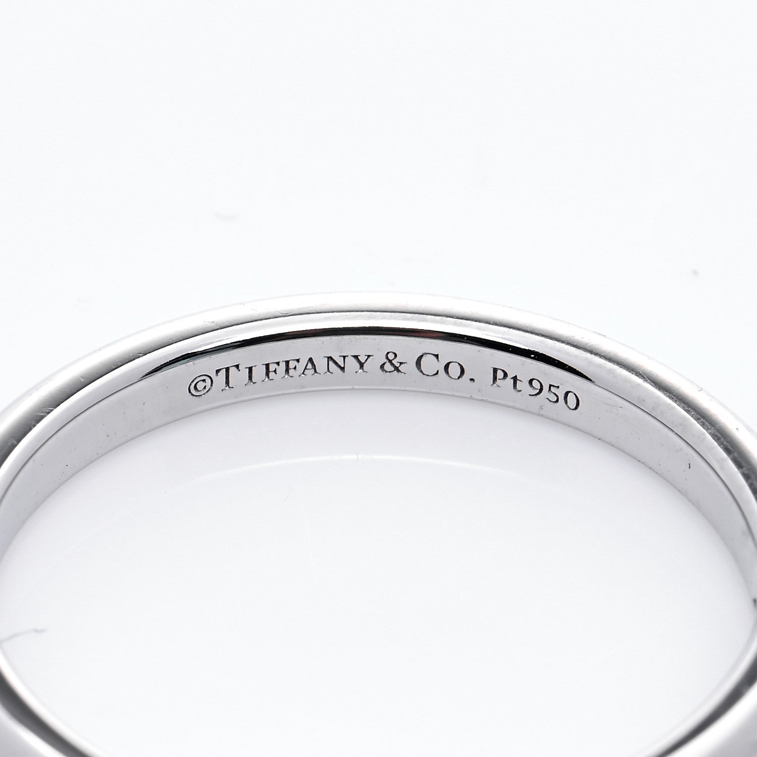 Tiffany Platinum Diamond 2mm Classic Wedding Band Ring 51 5.75 4 of 5