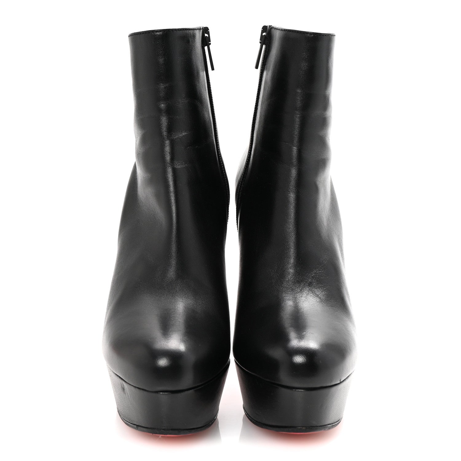 Christian Louboutin Calfskin Bianca 120 Ankle Boots 39.5 Black 3 of 9
