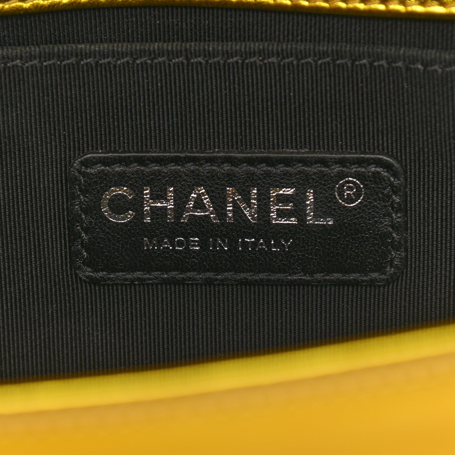 Chanel Metallic Patent Calfskin Quilted Medium Boy Flap Gold 5 of 11