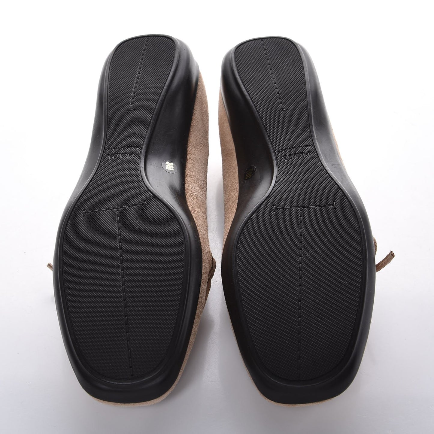 Scamosciato Suede Bow Loafer 36.5 Cammello