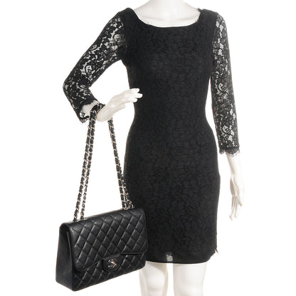 Chanel Caviar Jumbo Single Flap Black 2 of 9