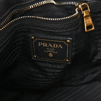 Prada Vitello Daino Shoulder Bag Black 11 of 13