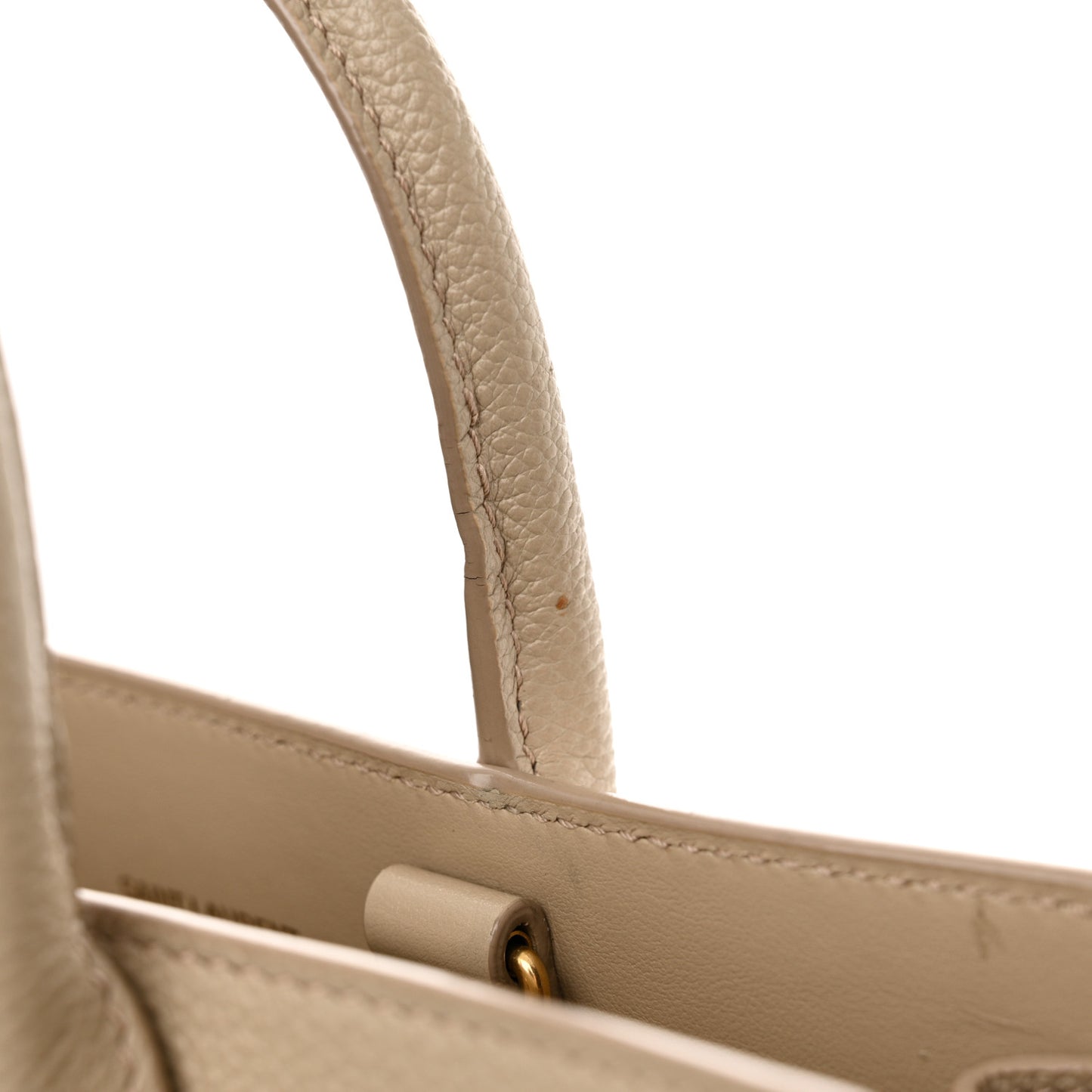 Grained Calfskin Nano Sac De Jour Sea Salt