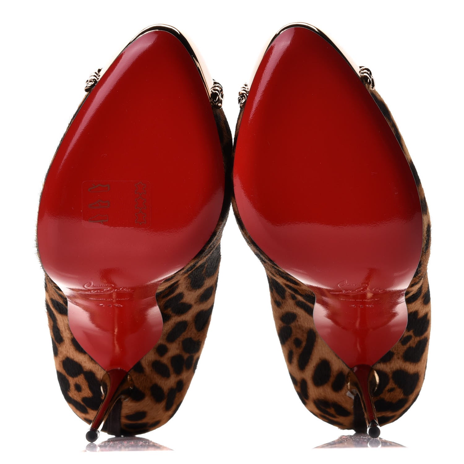 Christian Louboutin Pony Hair Leopard Luxor Metalipp 120 Pumps 41.5 Bronze 7 of 8