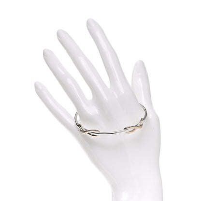Tiffany Sterling Silver 18K Rose Gold Infinity Double Cuff Bracelet 2 of 5