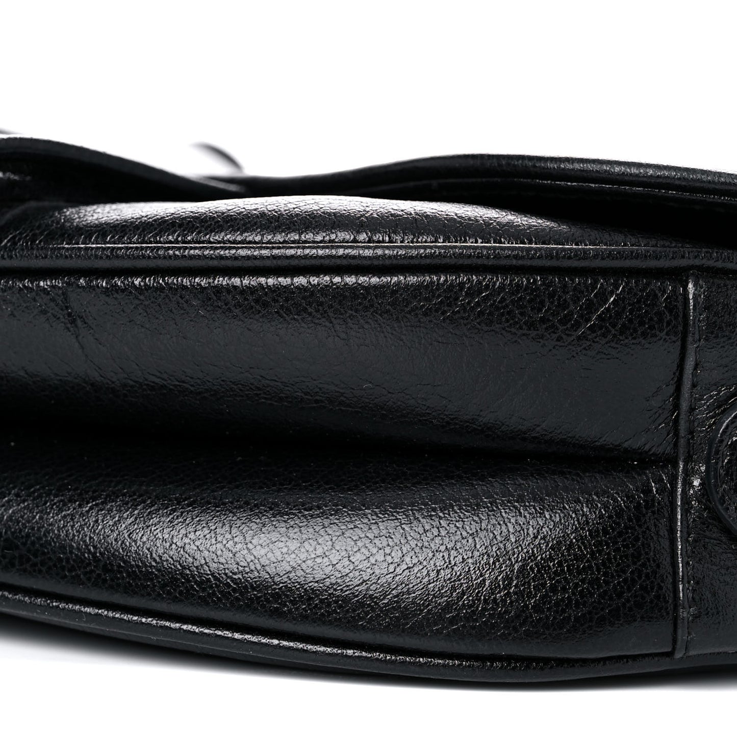 Calfskin Saddle Bag Black